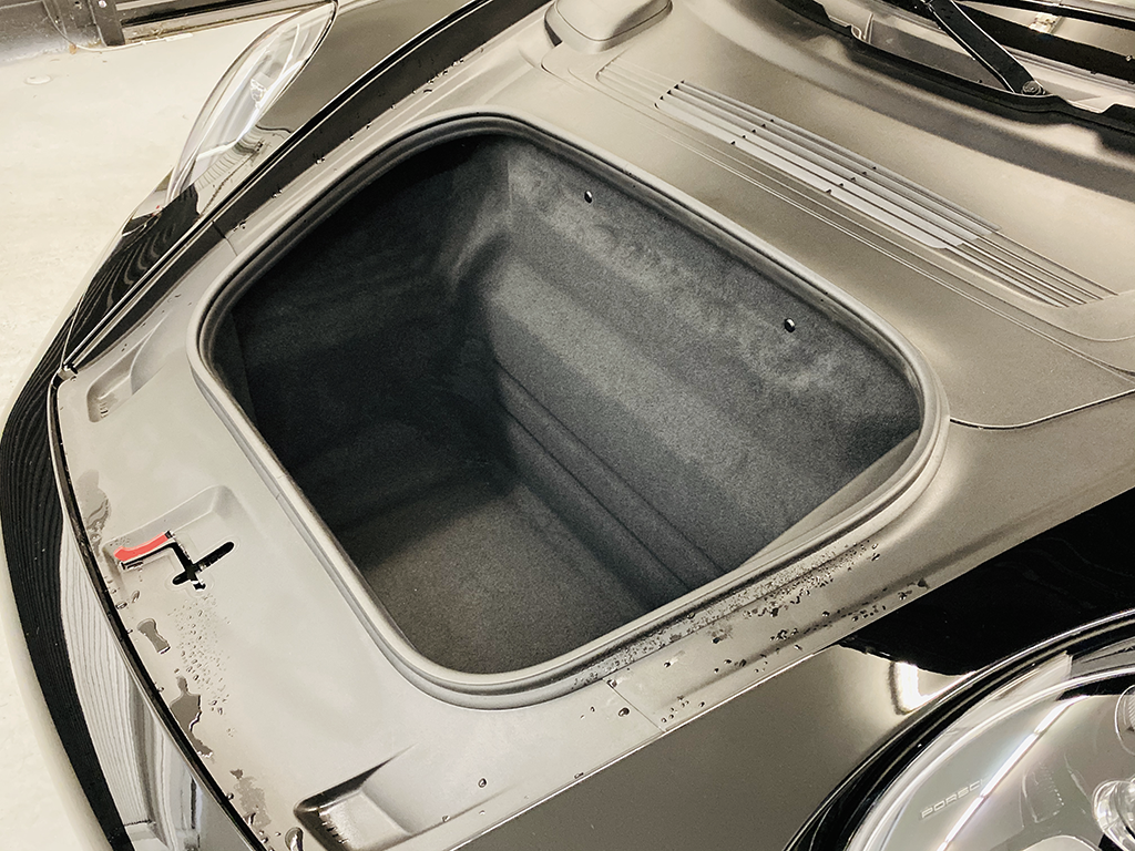 Porsche Convertible Rental trunk