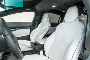 tesla electric car rental x1000d front row