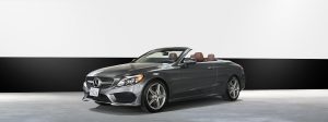 mercedes convertible rental c300 in grey