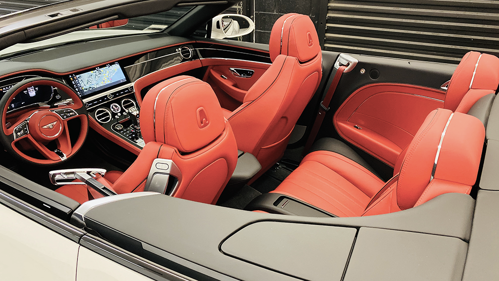 bentley rental interior