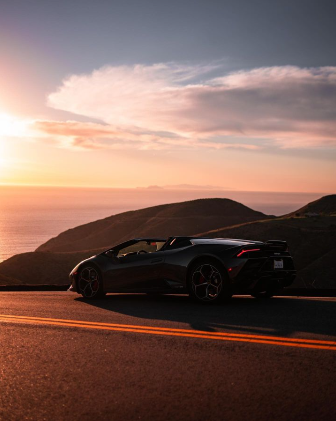 Lamborghini huracan evo luxury car rental in los angeles & san francisco