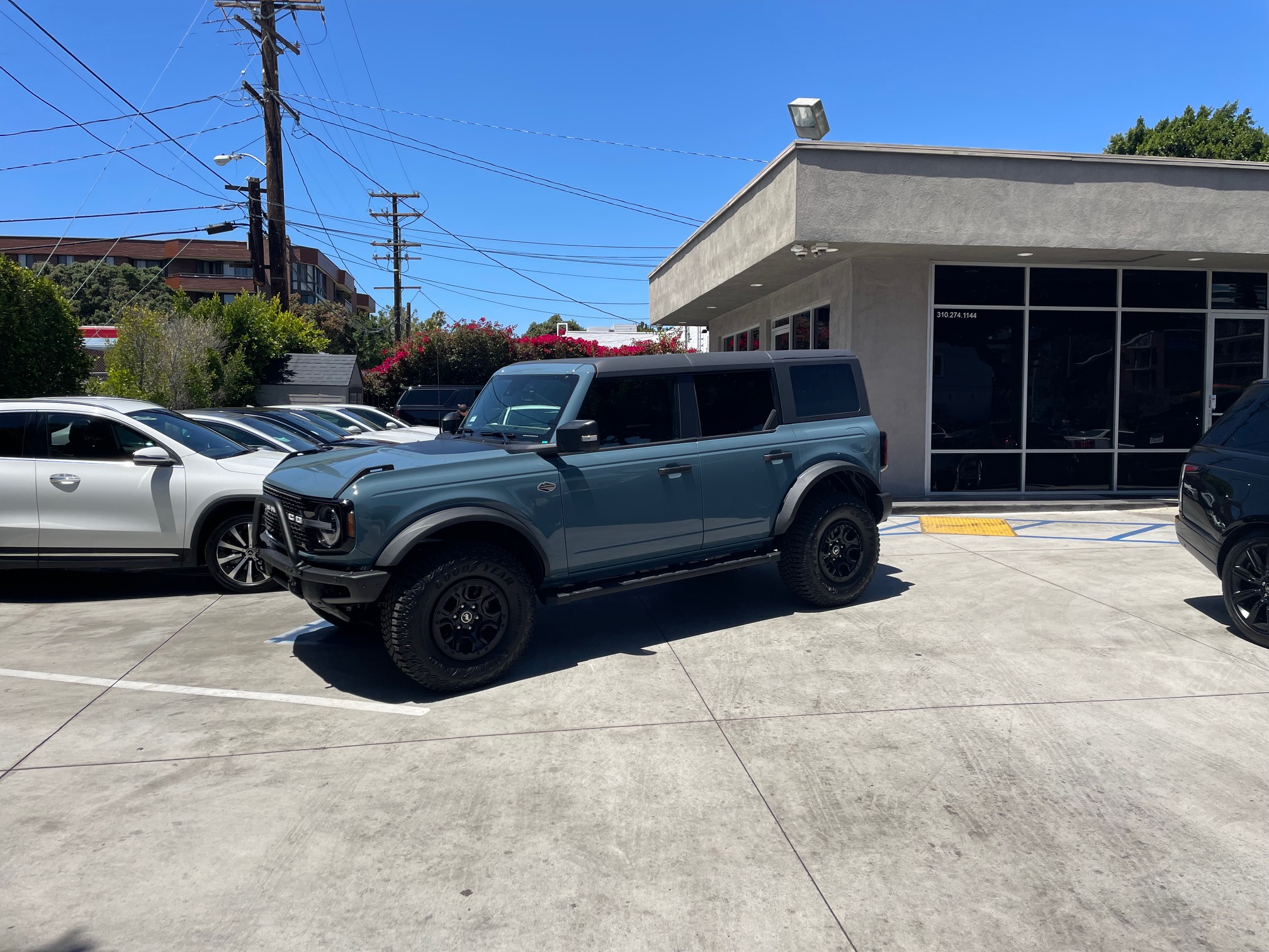 ford bronco in blue luxury suv rental