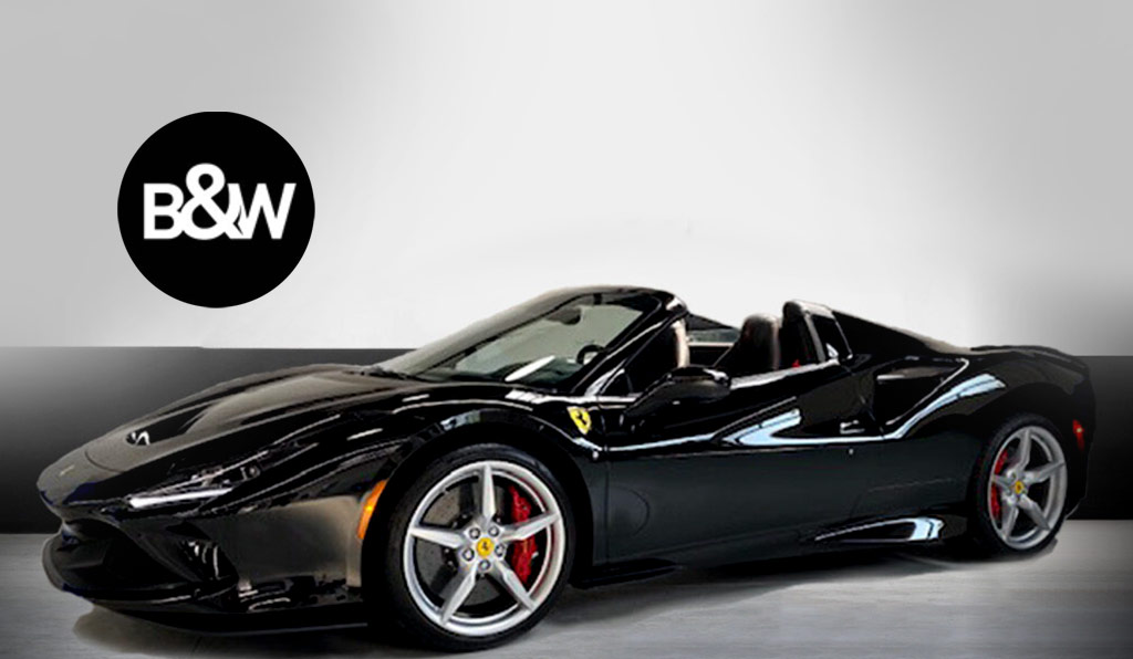 Ferrari F8 Spider at B&W Car Rental