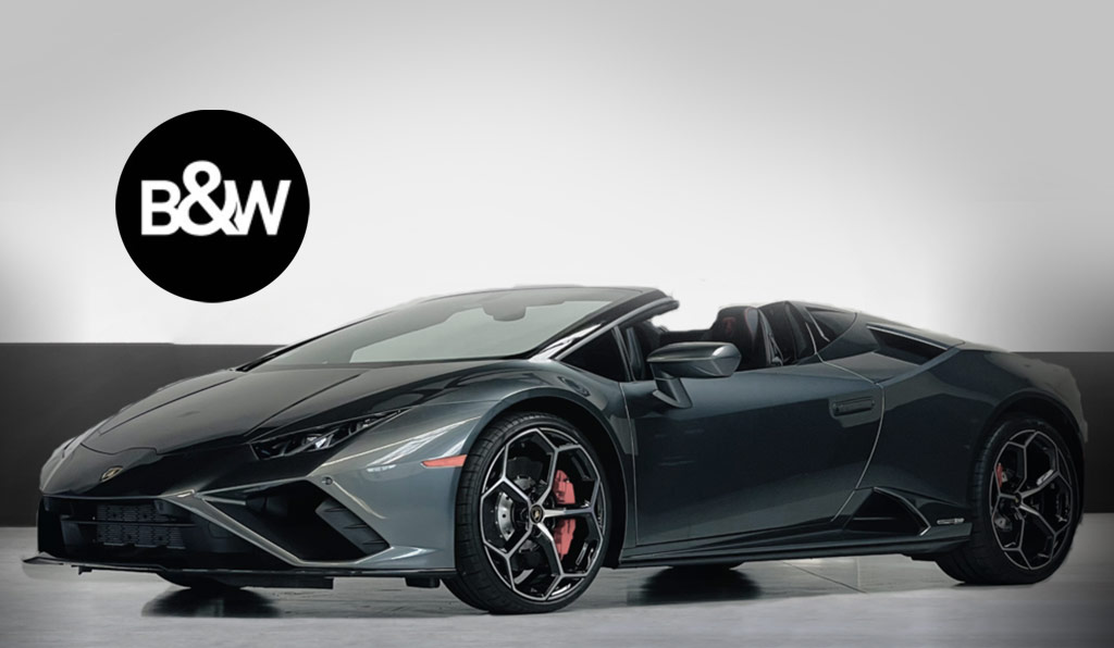 Lamborghini Huracan Spyder at B&W Car Rental