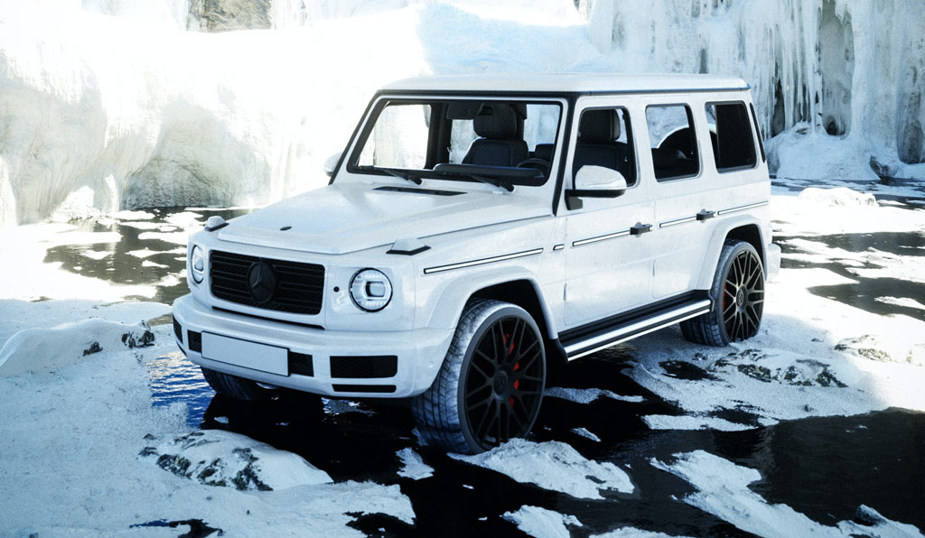 Mercedes Benz G 63 AMG white luxury suv 4x4 car rental